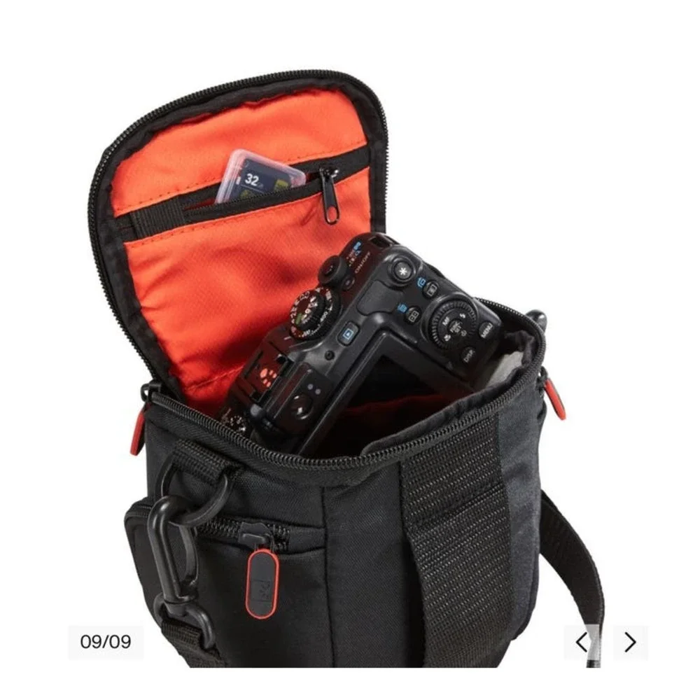 Case Logic Black Camera Storage Organization Case with Strap NEW - Picture 12 of 14
